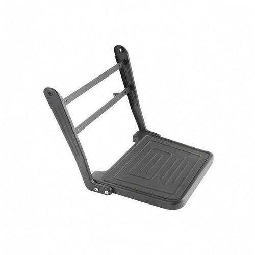 Barber Chair Footrest Black Metal Barber Footrest Compact for Barbershop