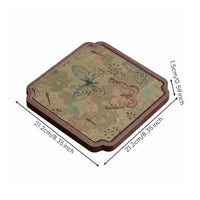 Chinese Design Tea Tray Waterproof Decorative Serving Tray Heat Resistant