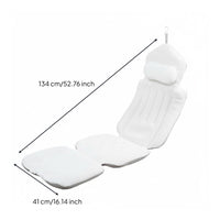 Bathtub Reclining Cushion Padded Spa Bath Pillow Hanging Loop
