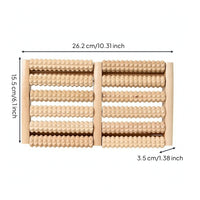 Wooden Foot Massage Board Rectangular Foot Massage Board Smooth Finish