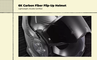 Certified carbon fiber helmet