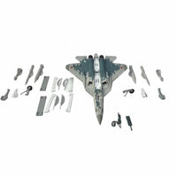 1/72 Scale SU-57 Fighter Jet Model Interchangeable Landing Gear for Office