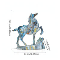 Horse Statue with Base Collectible Horse Statue Compact for Entryway, Homeowners
