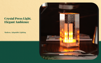Dimmable crystal LED lamp, portable.