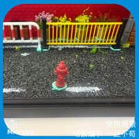 1/64微缩场景模型街道消防栓摆件沙盘装饰摆件微景街道摆件..