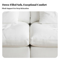 Tofu Block Sofa Removable and cleanable Cover sectional Foam Block Sofa PlushLike Comfort Living Room Furniture for Design connoisseurs, Hosts, Playroom