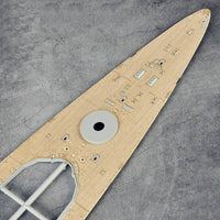 Wooden Deck with Anchor Chain Wooden Model Upgrade Kit Engraved Anchor Chain for Hobbyists