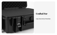 Wheeled Hard Case with Foam Shockproof Rolling Flight Chest Padlockable