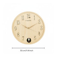 Wooden Cuckoos Clock Solid Wood Cuckoos Clock Silent Sweep Home Decor for Office
