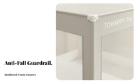 Young Child Bed Enclosure Anti-Fall Design Child Safety Gear Breathable Easy Installation for Infants, Parents, Bedroom