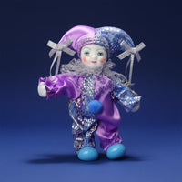 Porcelain Clown Figure Handmade Clown Figurine Hand-Crafted