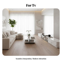 TV Cabinet Scratch Resistant Retractable Display Stand Waterproof and Humidity-Resistant Sintered Stone Top TV Console