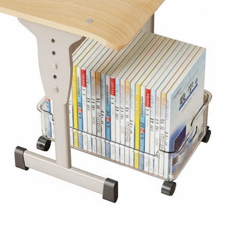 Rolling Desk-Side Book container With casters accessibleTop organizer Wheeled for Students, Kids