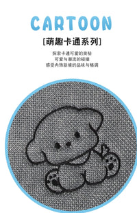 汽车座套四季通用卡通棉麻夏季透气座椅套单张后排三件套全包坐垫 三件套粉色