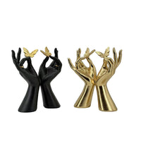 Gold Butterfly Resin Figurine for Living Room