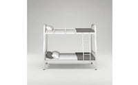 Metal Bunk Bed Space-Saving Bunk Bed Frame Noise Furniture for Teens, Students, Shared Bedroom, Dorm Room, Hostel