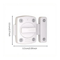 Slide Bolt Door Lock, No-Drill Hasp Latch for Bathroom, Bedroom, Closet, Enhanced Privacy, Easy Installation, Stainless Steel