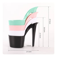 Unique Shape High Heel Flower Pot Stylish Decor Shoe Shaped Planter Decorative Accent Sleek Heel Shaped Planter Creative Gift for Fashion Lovers, Desktop