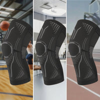 Elastic Compression Knee Sleeve Breathable Sports Knee Sleeve Stabilizing Gear Flexible for Basketball Players, Cyclists, Athletes, Running, Cycling, Workouts
