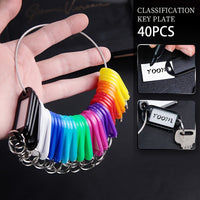 40 Colorful Key Tags for Key Organization