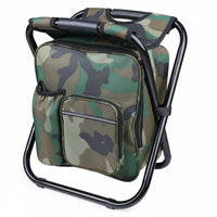 Multifunction Backpack Chair Foldable and Compact Backpack Cooler Stool