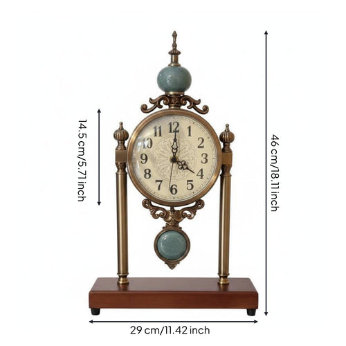 Retro Wooden Timepiece Decorative Home Decor Roman Numerals