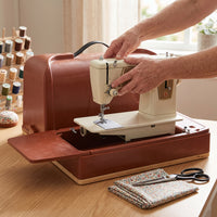 Portable Electric Sewing Machine Storage Case with Base