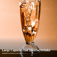 Large Capacity Shatterproof Carbonated Drink Glass Heat Resistant Plastic Milkshake Cup Commercial Grade for Families, Homeowners, Taverns