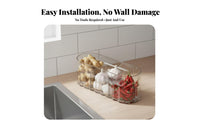 Ginger Garlic Storage Container Easy Installation Hook-and-Hang Wall Holder Multifunctional Wall Mounted Storage Box for Washroom, Pantry