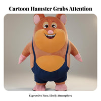 ambulatory Hamster Costume Full torso Coverage Blow-up Hamster Suit for Event Staff