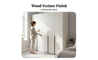 3-Door stand-alonestanding Closet Modern Simple Design 3-Door Wardrobe with Drawers Large Capacity Armoire for Apartment Dwellers, Homeowners, changing area