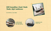 USB stereo soundbar for desktop