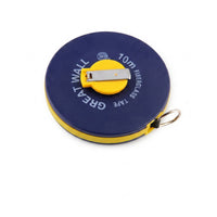Metal Hook Fiberglass Tape Measure Double-Guide Wheel Disc Tape Measure