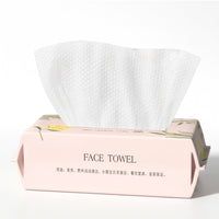 Facial Towel 60 Count, Extra Thick Face Cleansing Cloth for Makeup Removal Pattern Single Layer Dry Wipes for Baby and Adults, Soft