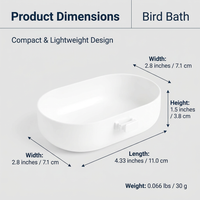 Bird Bath Cage Hanging Bathtub for Small Birds, Pet Bird Bath Box, Decorative Po #variant:White