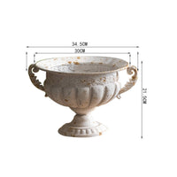 Urn Vase with Pedestal Distressed Vessel Classical for Weddings