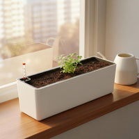 Vegetable Growing Container Narrow Border Design Plastic Window Box for Balcony