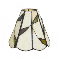 Stained Glass Lamp Shade E27 Compatible Handmade Stained Glass Shade Decorative Tapered Lampshade for Table Lamps