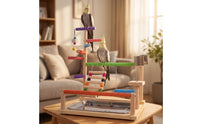 Parrot Playstand Chewing Parrot Play Stand Textured Pet Supply for Budgies