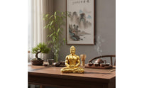 Meditative Muscle Buddha Decoration Creative Design Muscular Buddha Statue Resin Desktop Decoration Hand-Polished Feng Shui