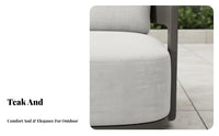 Sofa, Armchair, and Coffee Table Combo Nordic Design Outdoor Furniture Weather-Resistant Patio Seating for Homeowners, Families, Garden, Balcony, Deck