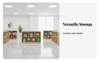 Child-Friendly Height Kindergarten School Bag Shelf Large Capacity Wooden Cubby Cabinet Modular Design Wooden Cubby Organizer Sturdy Construction for Preschoolers, Daycare Providers, Teachers, Playroom, Bedroom, Home