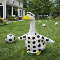 Football Goose Costume Cute Soccer Goose Outfit Fade Resistant for Garden
