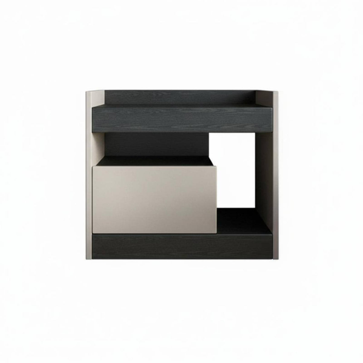 Sculptural Bedside Table Minimalist Design Nightstand Floor-Standing for Office