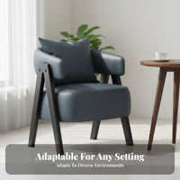 Italian design Upholstered sidechair Modern Design Upholstered Tub Chair Minimalist Aesthetic Lounge Seating Thick Cushioning for Interior Designers, Apartment Dwellers, Cafe, Reception Area, Hotel Lobby, Office