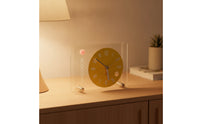 Acrylic Clock Transparent Decorative Clock Modern Compact for Desk, Bedroom