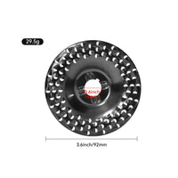 Fast Chip Removal Woodworking Rasp Disc Sharp Cutting Wood Shaping Disc High-Strength Steel Grinding Wheel Attachment Multi-Purpose for Woodworkers
