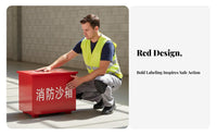 Thickened Steel Plate Fire Sand Box Anti-Rust Fire Extinguishing Sand Bin Firefighting Equipment Reinforced Construction for Industrial Workers, Property Managers, Business Owners, Gas Stations, Factories, Warehouses, Public Buildings