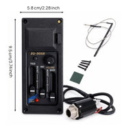 3-Band Acoustic Guitar Pickup Preamp System Pre-Wired Acoustic Guitar Pickup with EQ Built-in Preamp with EQ Active for Guitarists, Luthier