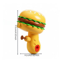 Handheld Hamburger Water Lightweight Press Water Toy Waterproof Squirt Sturdy for Children, Toddlers, Park Outings